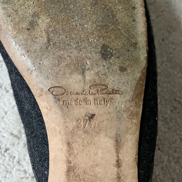 Oscar De La Renta Pink/Purple Velvet Mules w/ Jewel Embellishment sz 37 - Picture 5 of 5